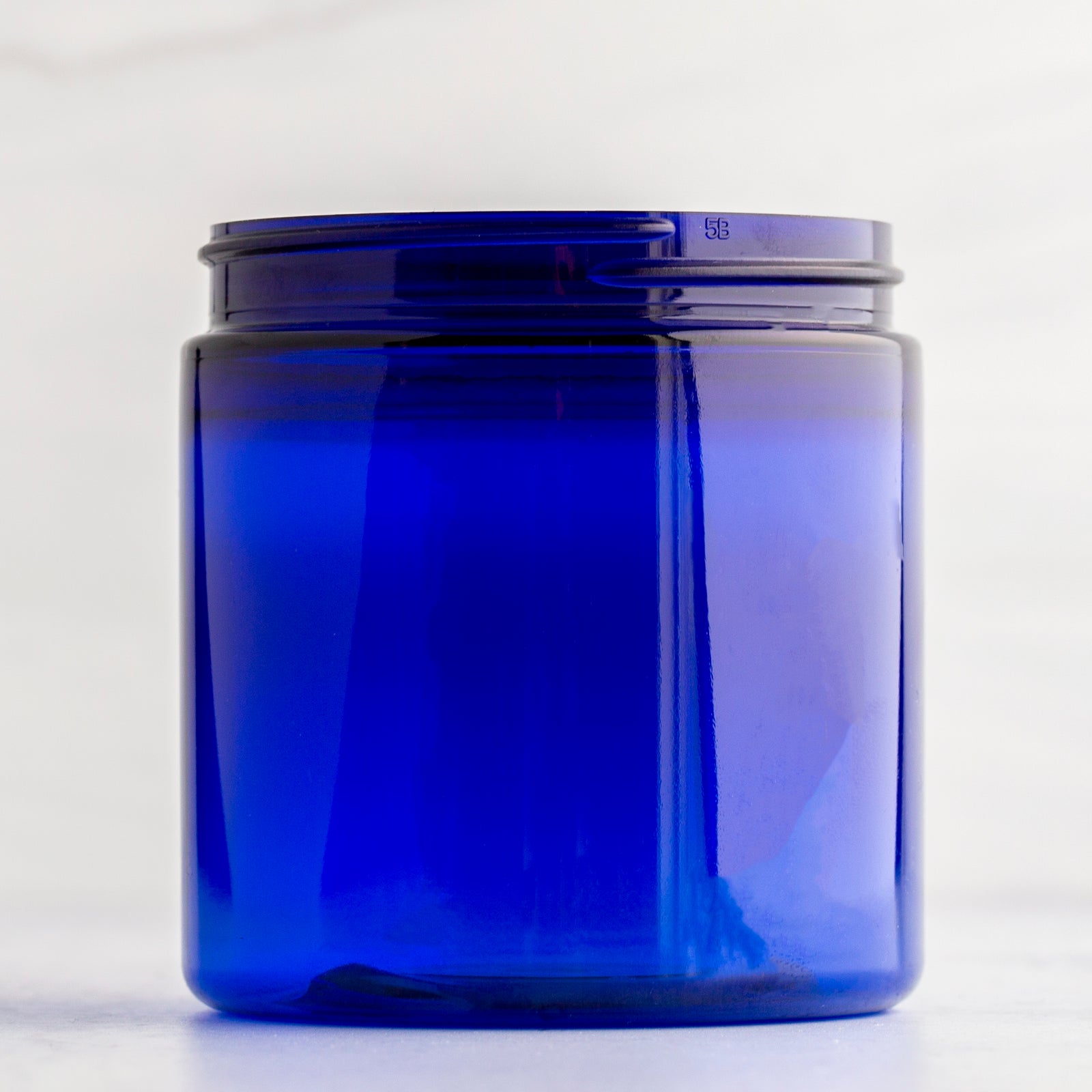 8 oz Blue Straight Side Jar