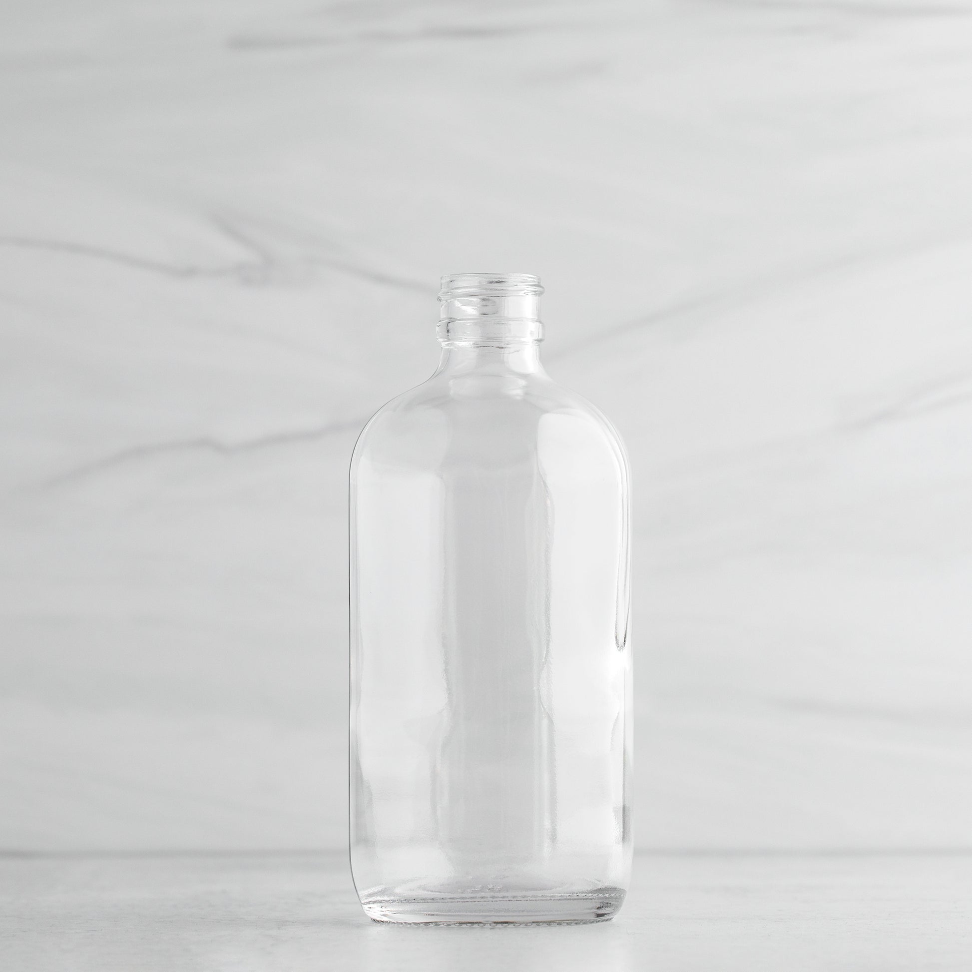 8oz Clear Glass Bottle Without Cap