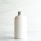 8 oz White PET Boston Round Bottle with 24-410 Aluminum Cap