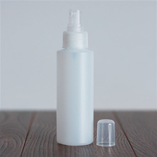 120 ml Natural HDPE Cylinder with Mister - Natural