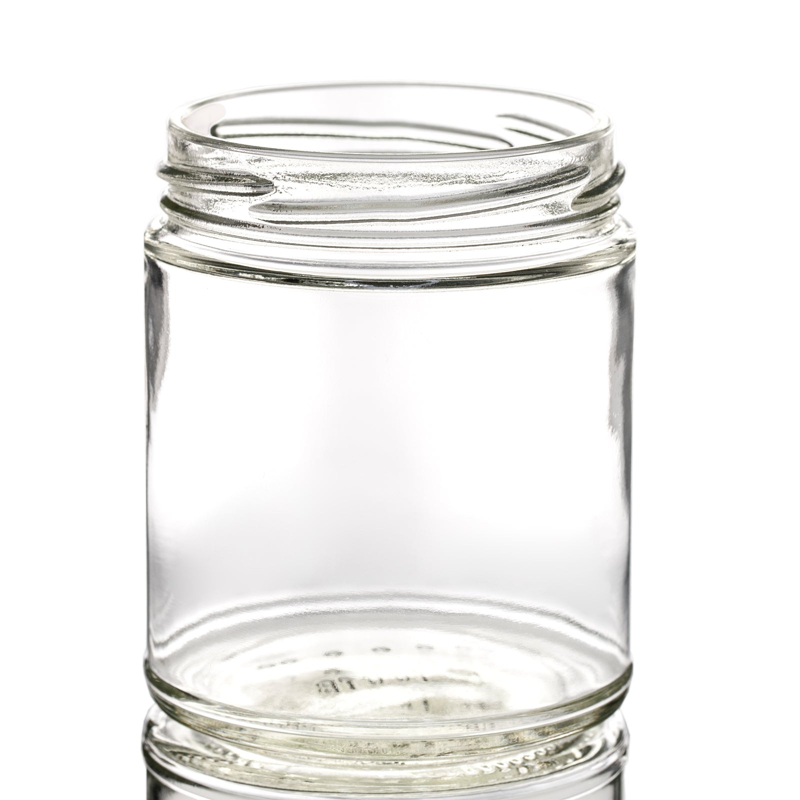 9 oz Clear Glass Jar with 70mm Lug Neck