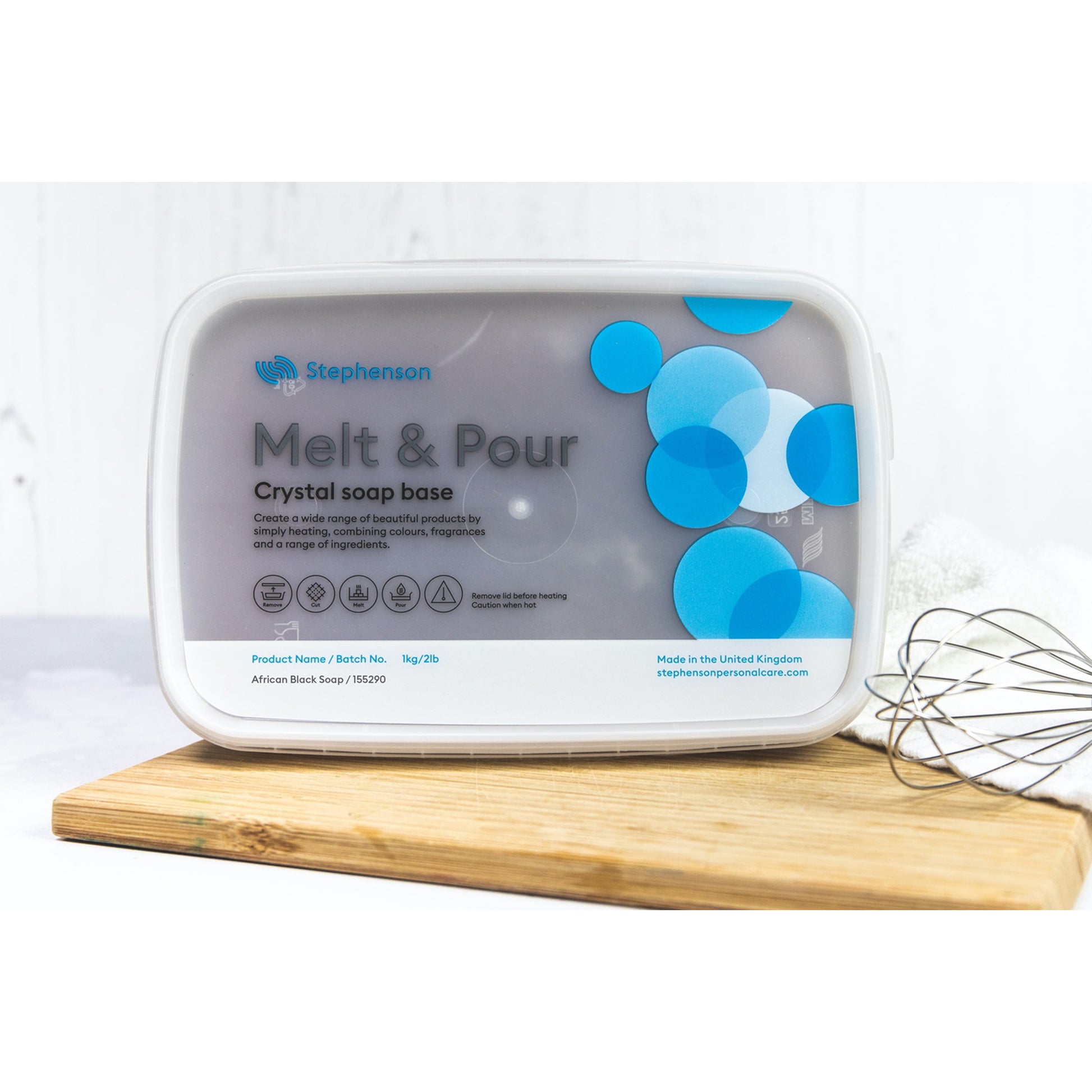 Stephenson Crystal African Black Melt & Pour Soap Base