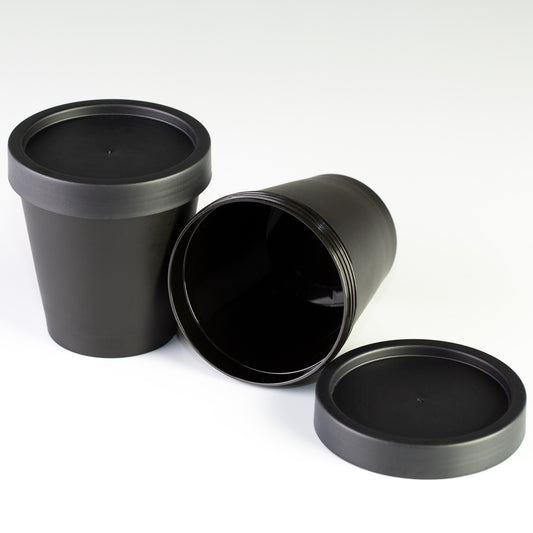 6.7 oz (200ml) Black Cosmetic Pot with Lid