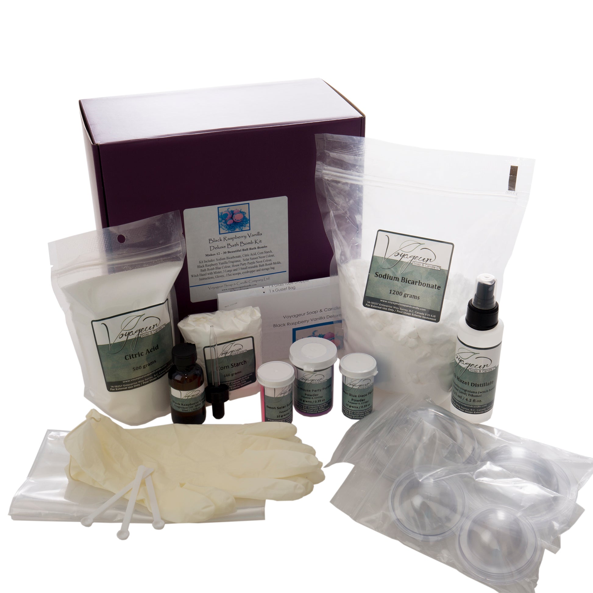 Black Raspberry Vanilla Deluxe Bath Bomb Kit