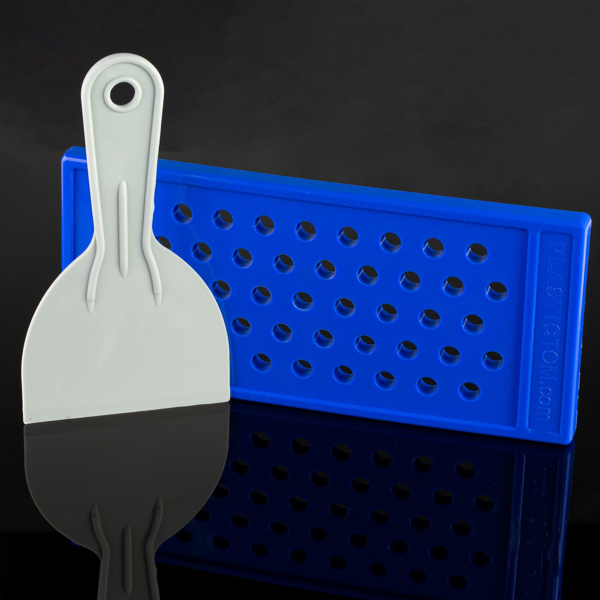 Slim Style Lip Balm Tube Filling Tray with Scraper