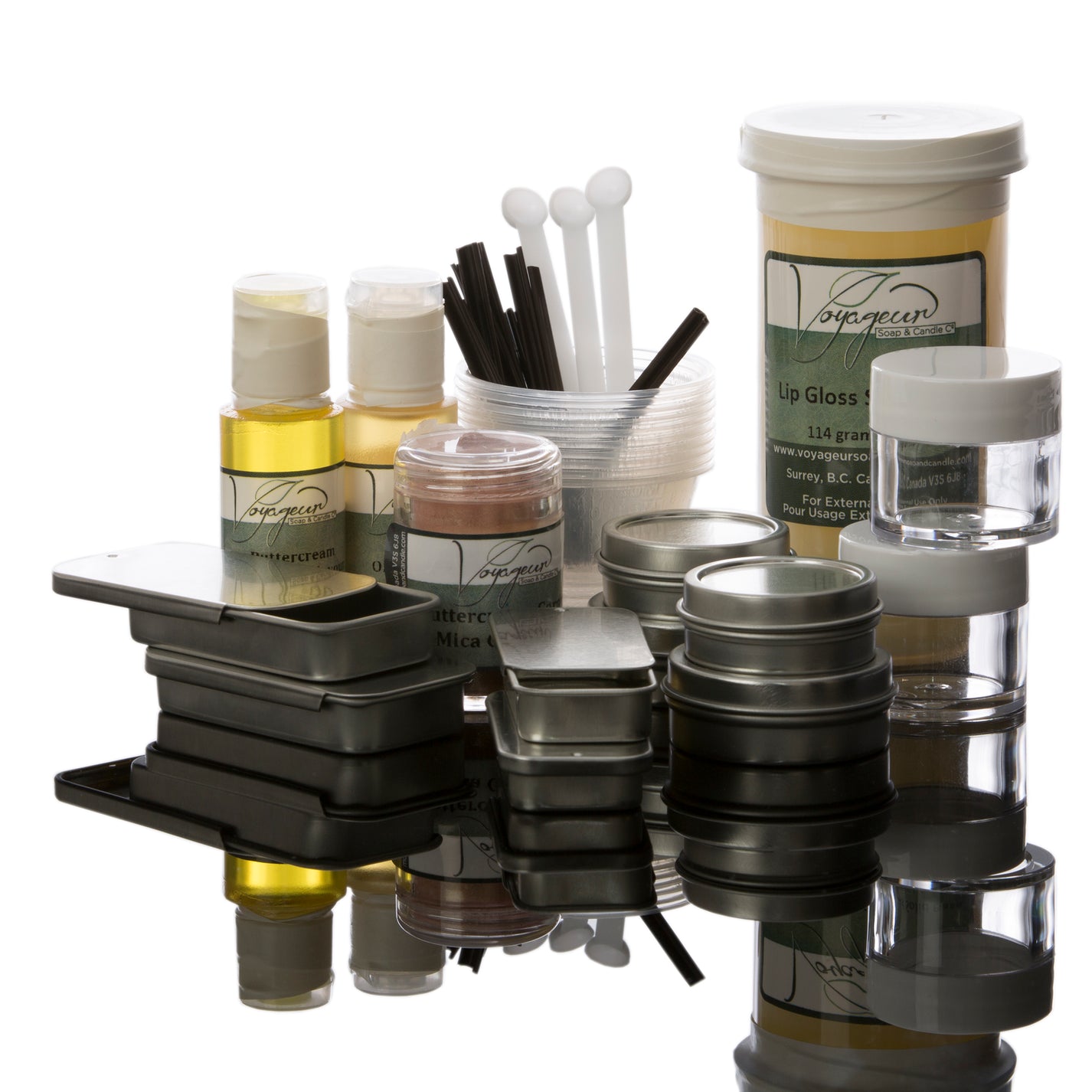 Solid Lip Gloss Kit Buttercream Caramel Voyageur Soap & Candle