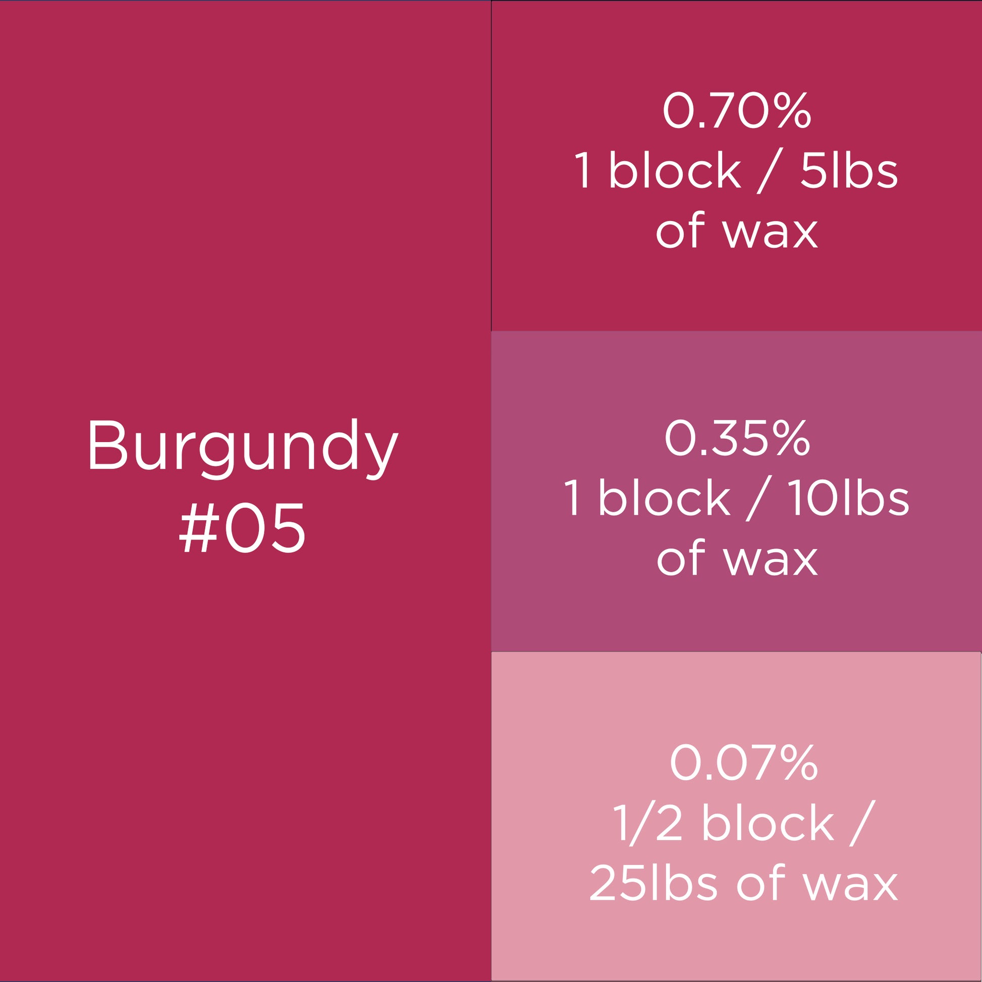 #05 burgundy dye block