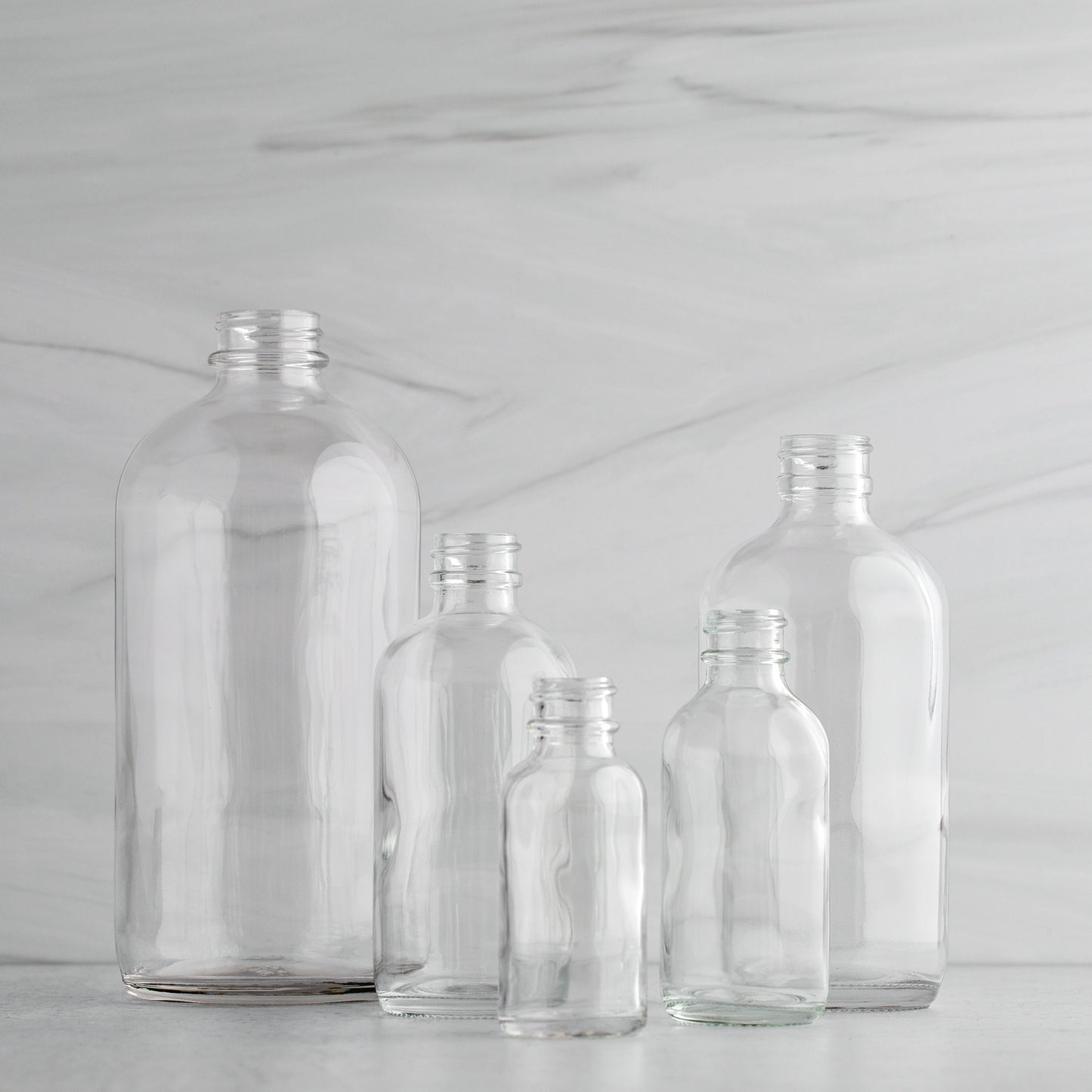 Clear Glass Bottles
