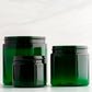 Green Straight Sided Plastic Jars