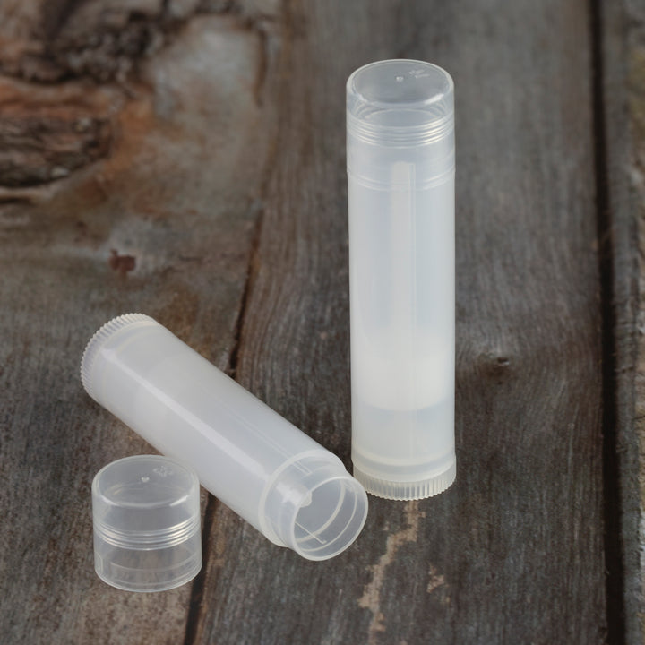 natural lip balm tube natural cap