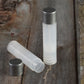 natural lip balm tube silver cap