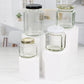 110 ml Oval Hexagon Glass Jar with 48mm Black Metal Lug Cap