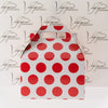 White Gable Box with Red Polka Dots