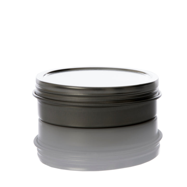 2 oz Flat Screw Top Seamless Metal Tin