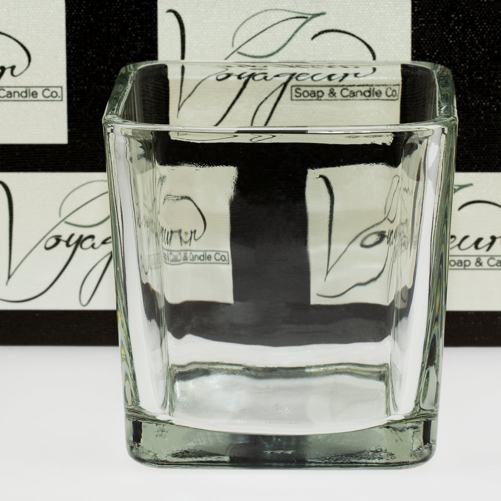 Square Candle Glass 4" x 4"