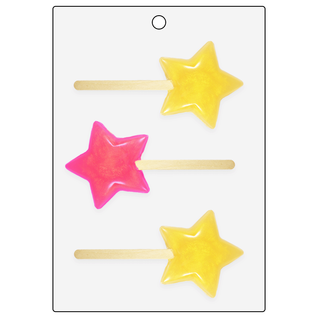 Life of the Party Star Bubble Stick Mold