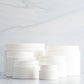 White Square Base Plastic Jars