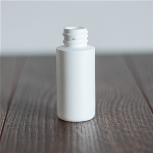 1 oz White Cylinder Without Closure