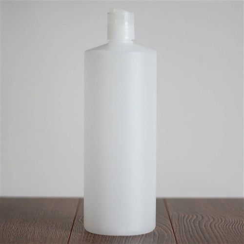 Natural HDPE Cylinder with Disc Cap - Natural 1 Litre