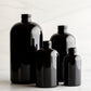 16oz Black Boston Round Bottles