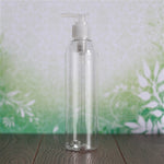8 oz Clear PET Bullet with Pump - Natural