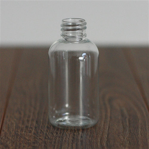 2 oz Clear PET Boston Round without Closure