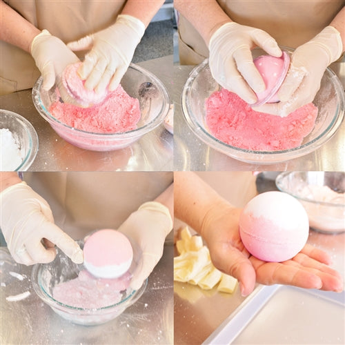  16 Pieces 6 cm/ 2.36 Inch Diameter DIY Metal Bath Bomb