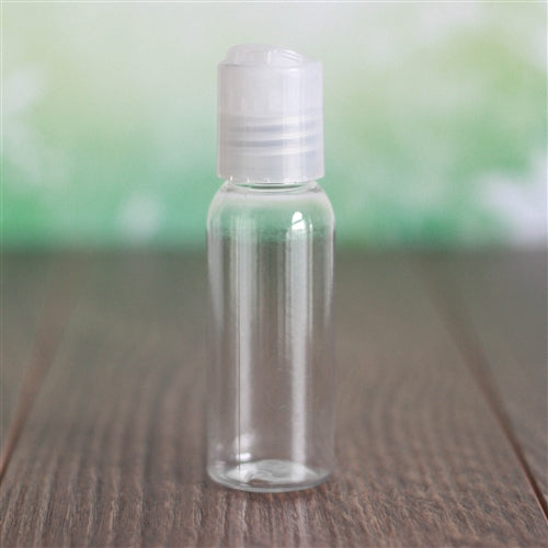 1 oz Clear Bullet with Disc Cap - Natural